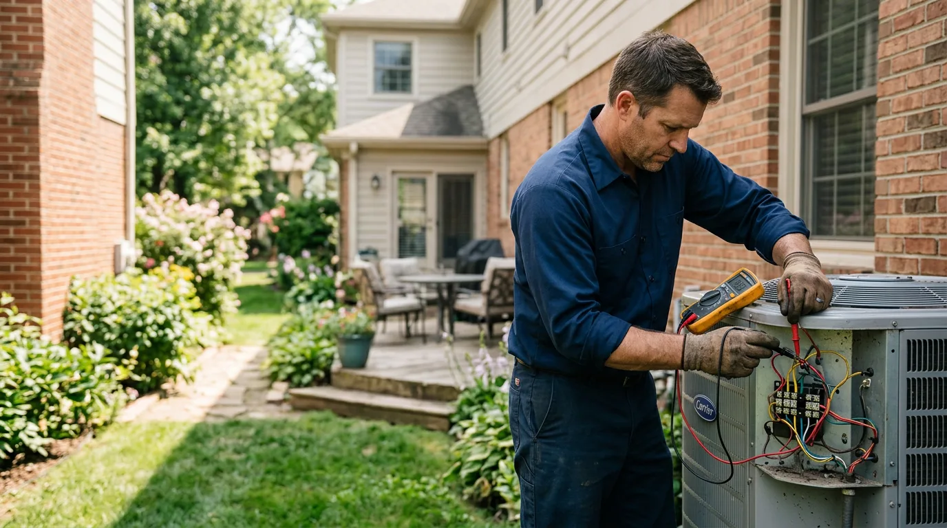 HVAC technician working near Temperanceville, VA
